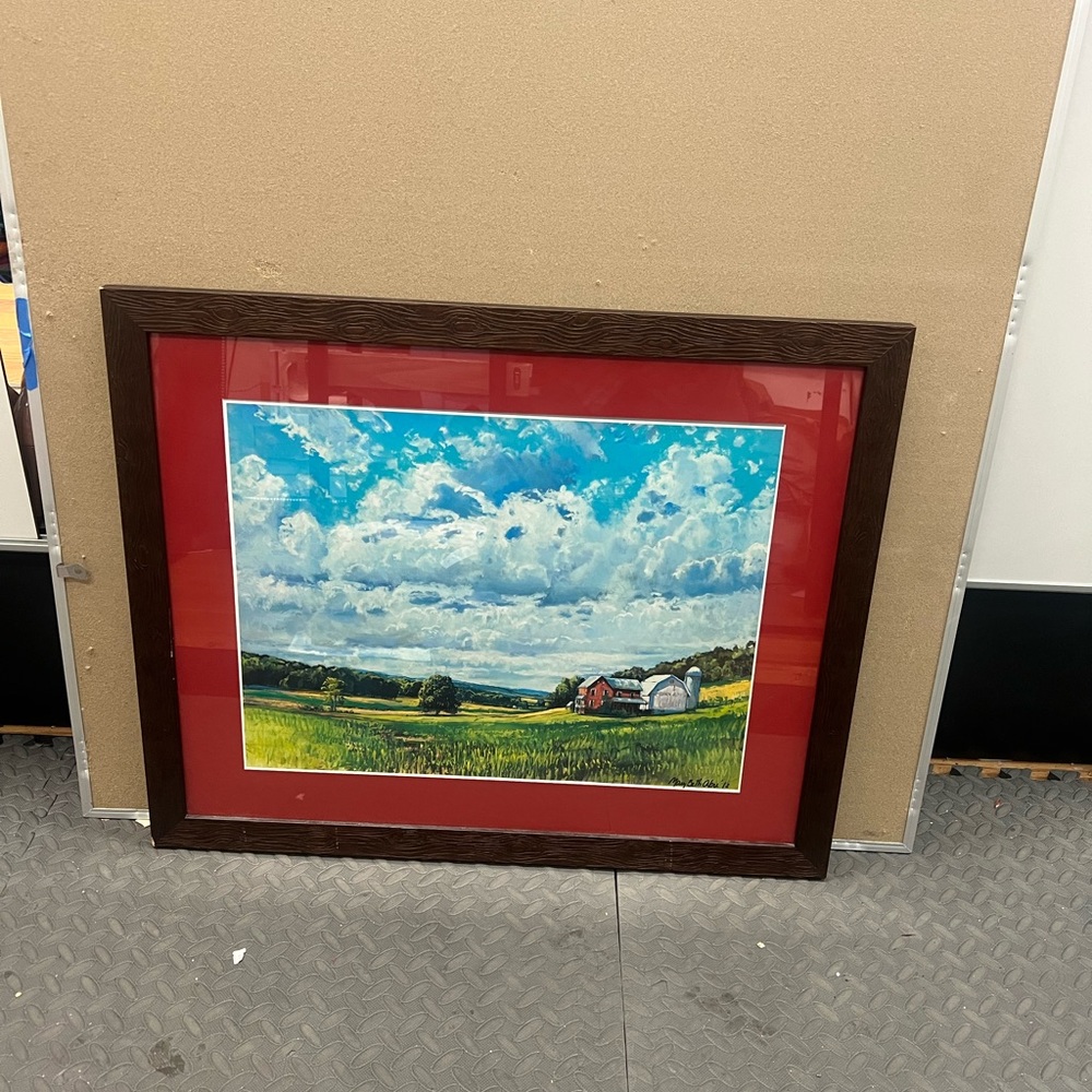 Framed painting by Mary Beth.